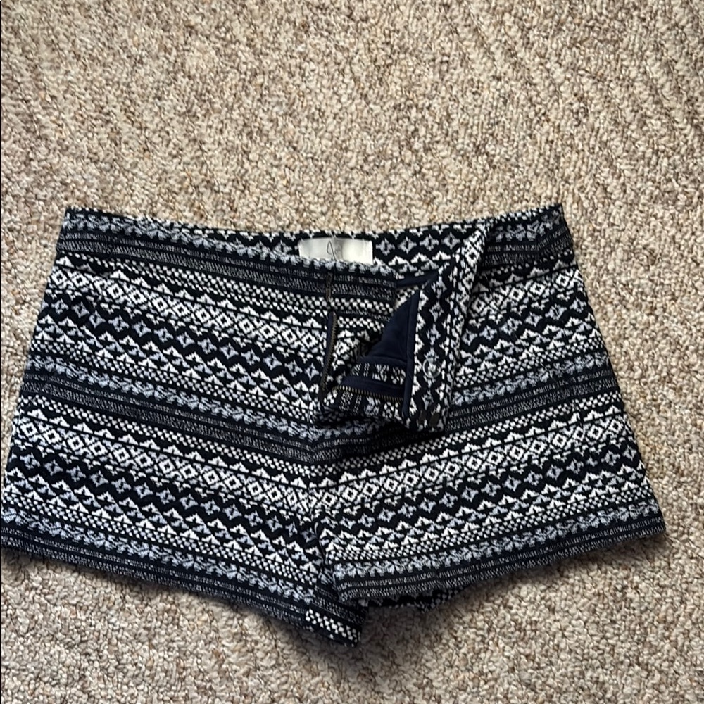 Joie Navy blue and White Patterned Women's Shorts